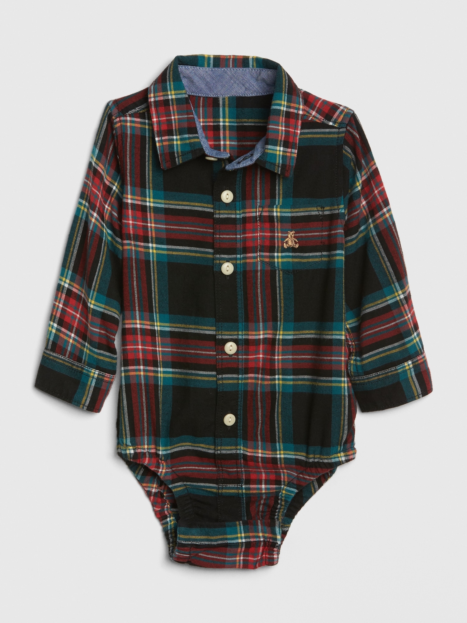 Baby Brannan Bear Plaid Bodysuit