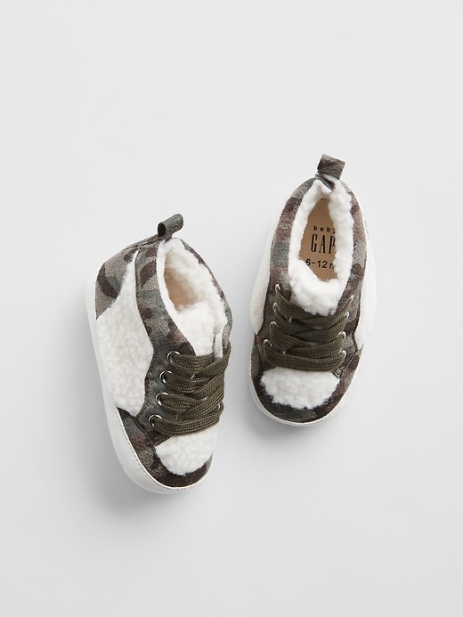 View large product image 1 of 1. Baby Sherpa Hi-Top Sneakers