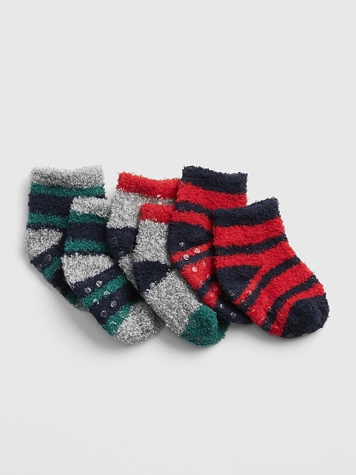 View large product image 1 of 1. Baby Cozy Stripe Socks (3-Pack)