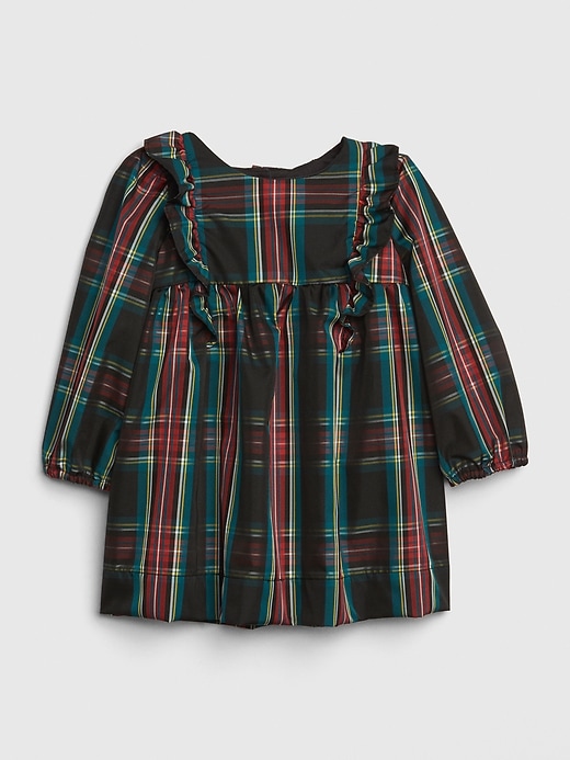 Image number 1 showing, Baby Plaid Taffeta Dress