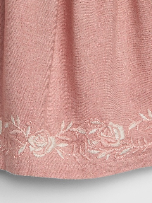 Image number 3 showing, Baby Embroidered Flannel Dress