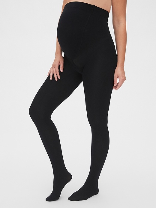 View large product image 1 of 1. Maternity Fleece-Lined Tights