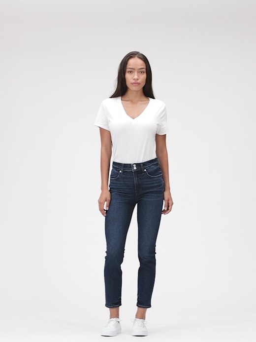 Cigarette jeans gap top