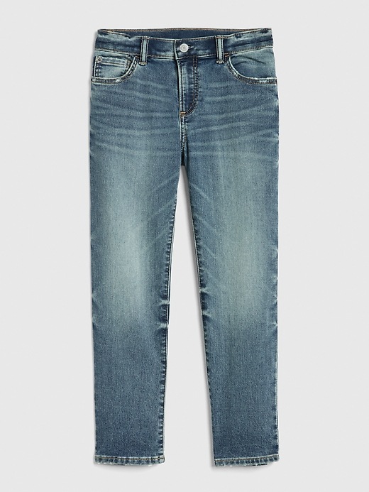 Image number 1 showing, Kids Brushed Slim Jeans with Stretch