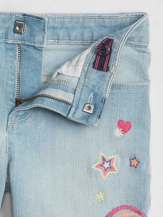 Image number 4 showing, Kids Embroidered Midi Shorts