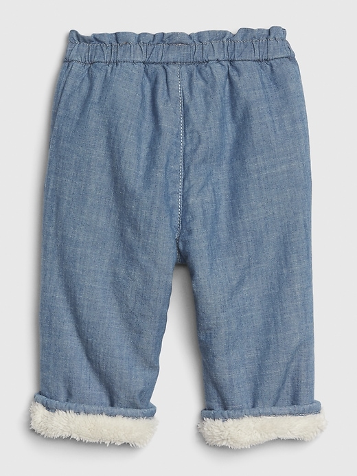 Image number 2 showing, Baby Sherpa-Lined Denim Pants