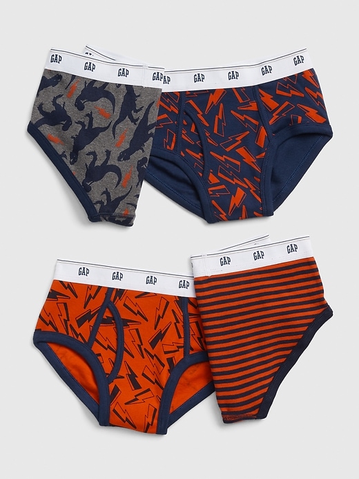 1 of 8 showing, with the color multi of product Kids Dino Briefs (4-Pack)