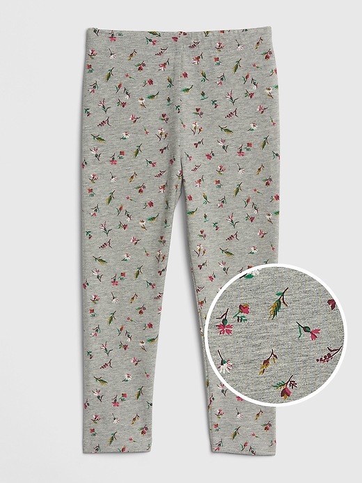 View large product image 1 of 1. Toddler Print Leggings in Stretch Jersey