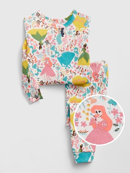1 of 8 showing, with the color snowflake milk of product babyGap &#124 Disney Princess PJ Set