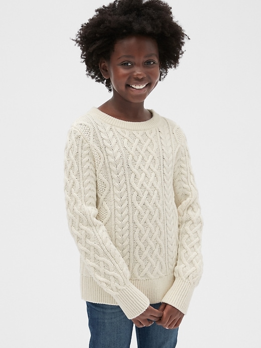 Image number 2 showing, Kids Cable-Knit Sweater