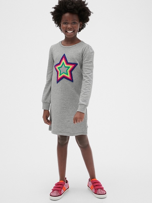 Image number 2 showing, Kids Star Graphic Dress