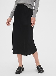 gap long denim skirt