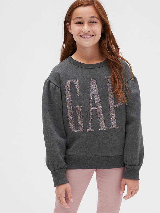 Image number 2 showing, Kids Gap Logo Tinsel Sweatshirt