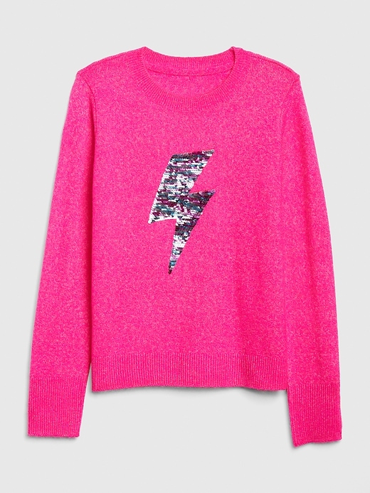 Image number 1 showing, Kids Flippy Sequin Sweater