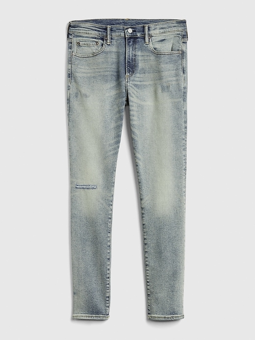 Image number 5 showing, Distressed Skinny Jeans with GapFlex Max