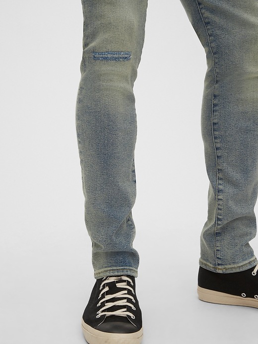Image number 4 showing, Distressed Skinny Jeans with GapFlex Max