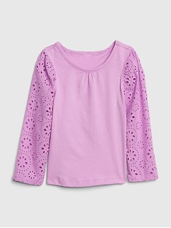 Toddler Eyelet Top