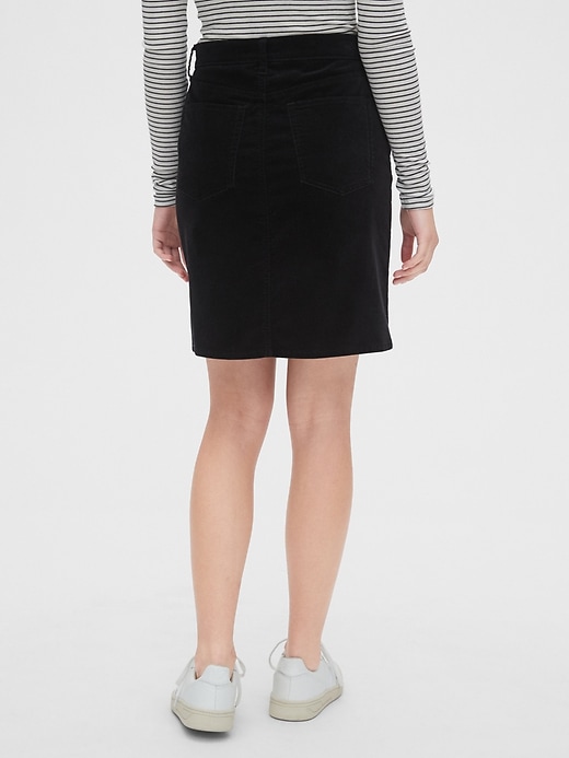 Image number 2 showing, High Rise Velvet Mini Skirt