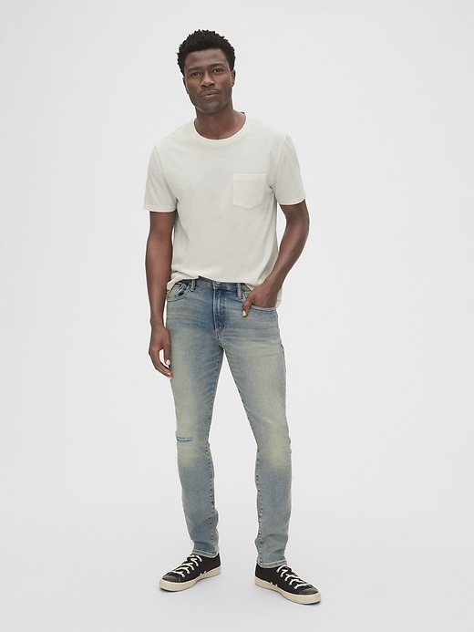 Image number 3 showing, Distressed Skinny Jeans with GapFlex Max