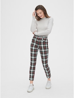Plaid pants gap outlet