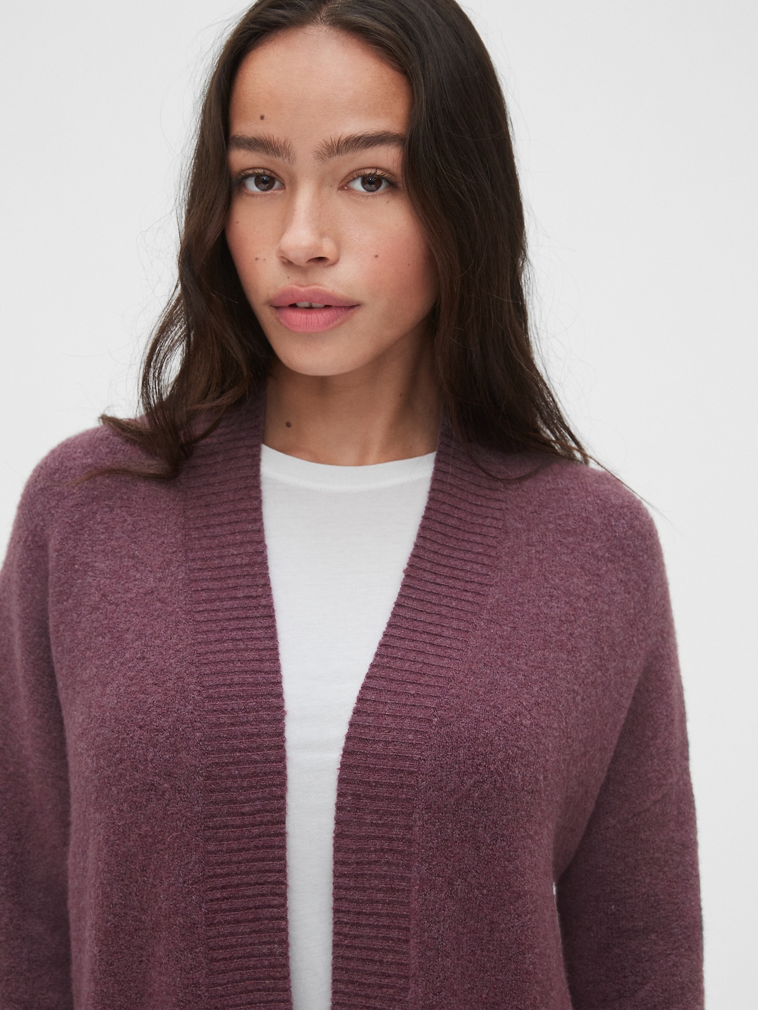 Relaxed Open Front Cardigan Sweater Gap