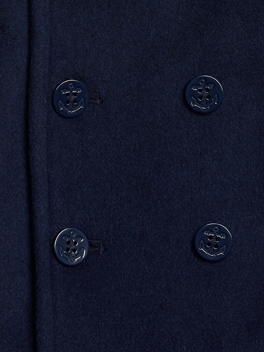 Image number 3 showing, Toddler Wool-Blend Peacoat
