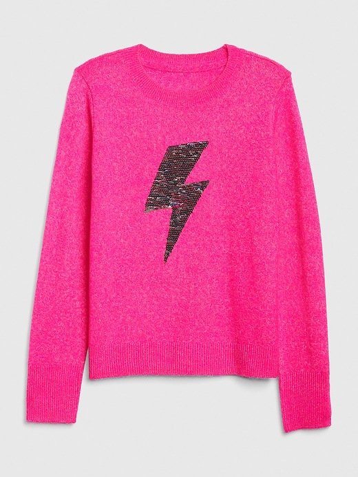 Image number 3 showing, Kids Flippy Sequin Sweater