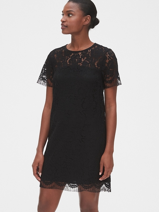 Image number 1 showing, Lace Shift Dress