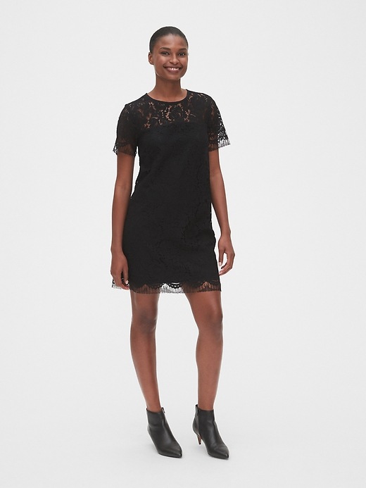 Image number 3 showing, Lace Shift Dress