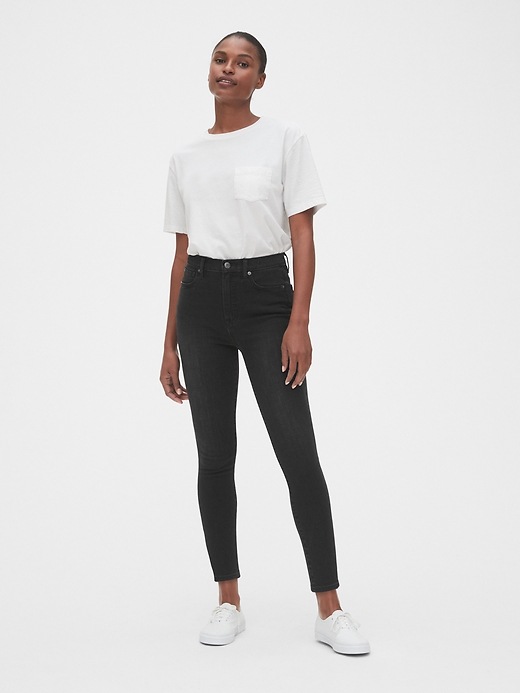 Image number 3 showing, Sky High True Skinny Ankle Jeans with Secret Smoothing Pockets in 360 Stretch