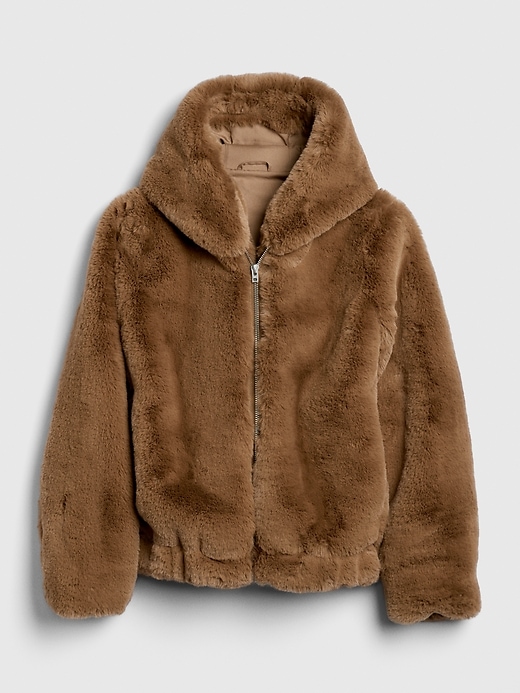 Image number 6 showing, Faux-Fur Hooded Jacket