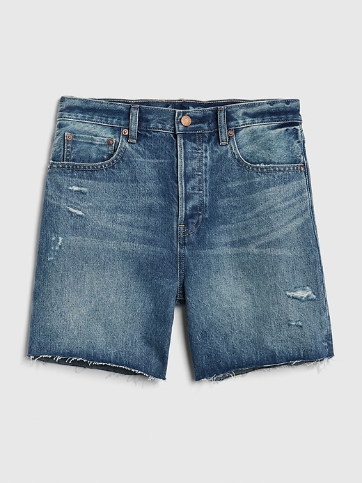 Image number 8 showing, Mid Rise Distressed Boyfriend Shorts
