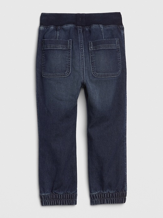 Image number 2 showing, Toddler Pull-On Denim Jogger with Stretch