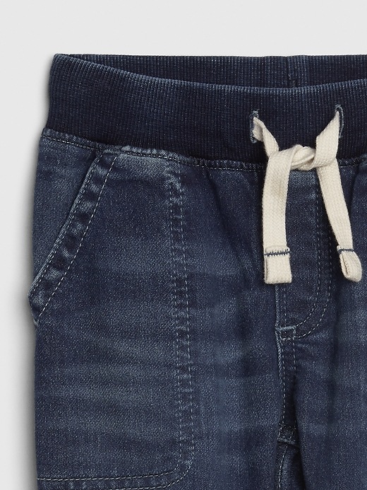 Image number 3 showing, Toddler Pull-On Denim Jogger with Stretch