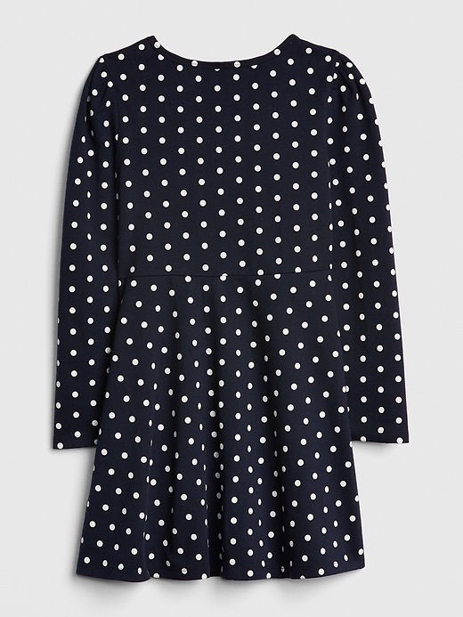 Image number 3 showing, Kids Dot Heart Fit and Flare Dress