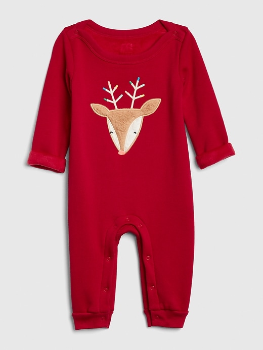 Image number 6 showing, Baby Applique Cozy One-Piece