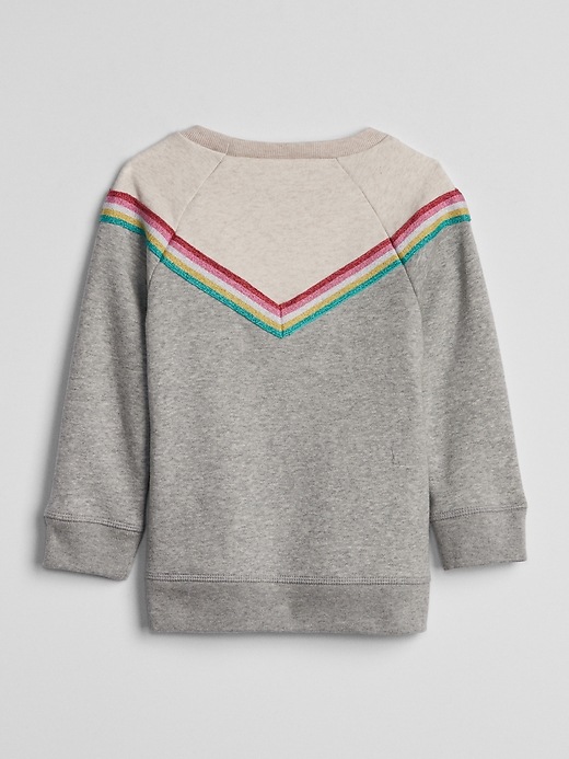 View large product image 2 of 3. Toddler Rainbow Tunic Sweatshirt