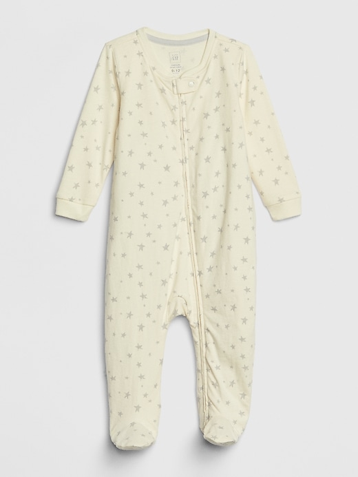 View large product image 1 of 1. Baby Organic Cotton Footed One-Piece