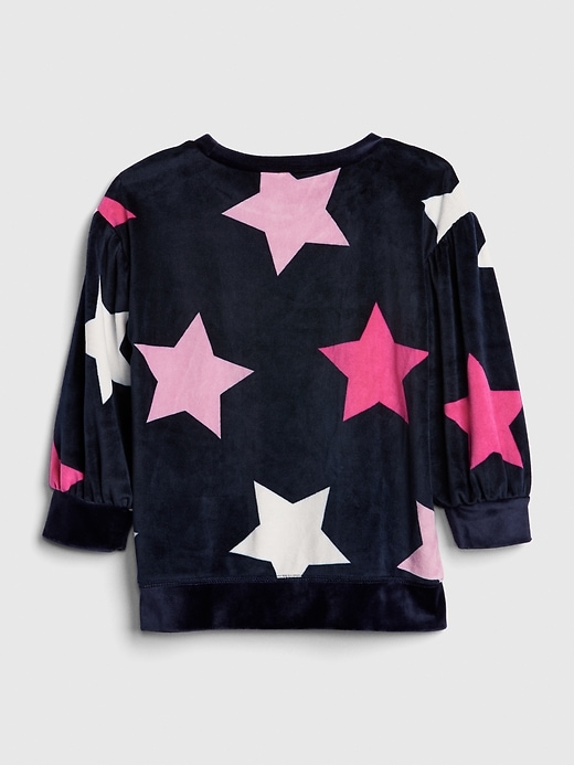 2 of 8 showing, with the color dark night of product Toddler Star Plush Tunic