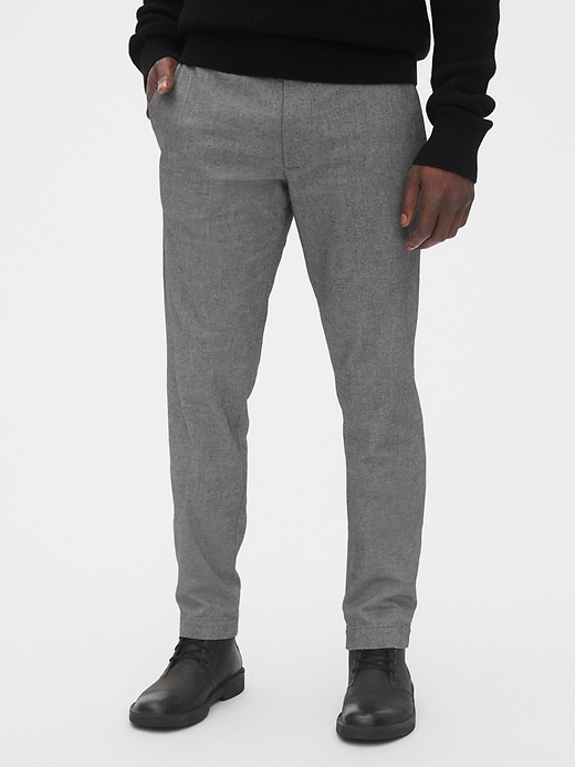 Image number 1 showing, Brushed Twill Pants in Slim Fit with GapFlex