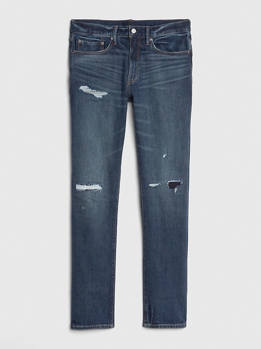 Image number 6 showing, Rip & Repair Slim Jeans with GapFlex