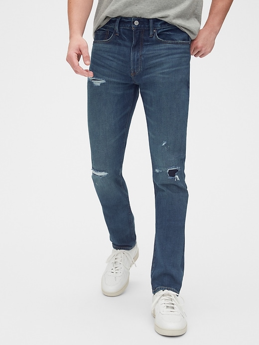 Image number 1 showing, Rip & Repair Slim Jeans with GapFlex