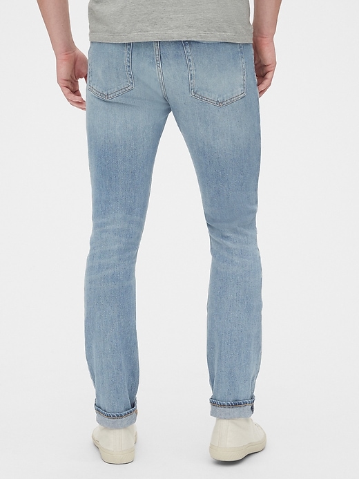 2 of 8 showing, with the color light ice blue of product GapFlex Skinny Jeans With Washwell™