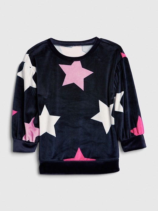 1 of 8 showing, with the color dark night of product Toddler Star Plush Tunic