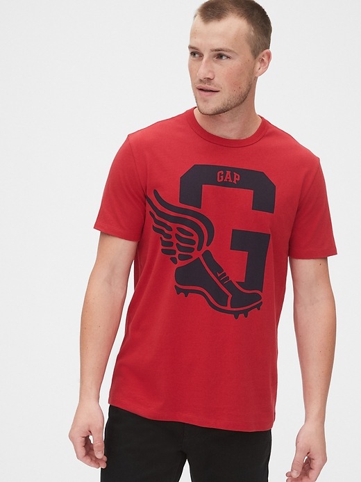Image number 7 showing, Gap Athletic Logo Crewneck T-Shirt