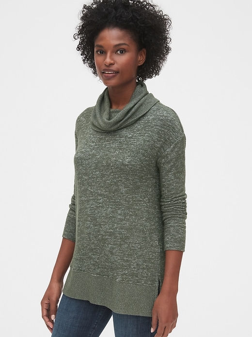 View large product image 1 of 1. Softspun Cowl-Neck Top