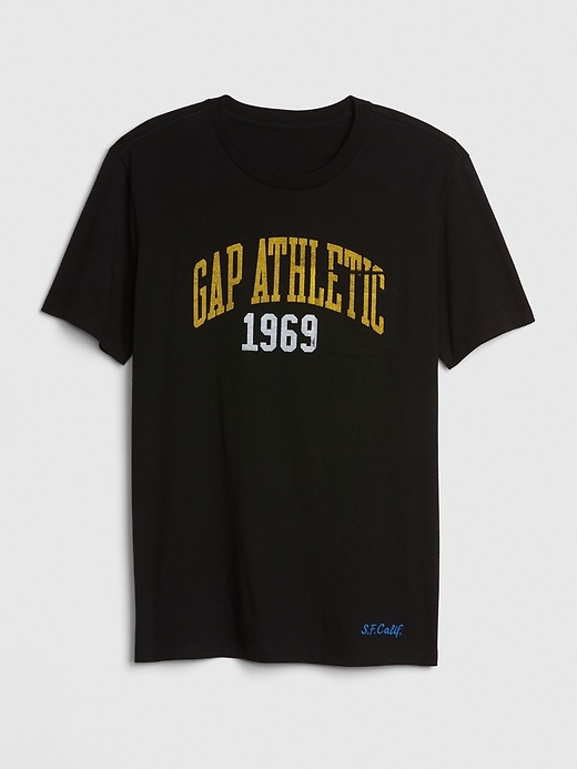 Image number 6 showing, Gap Athletic Logo Pocket T-Shirt