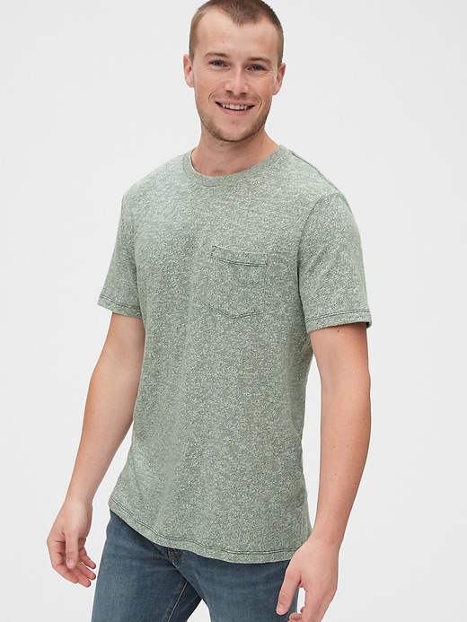 Image number 1 showing, Marled Pocket T-Shirt