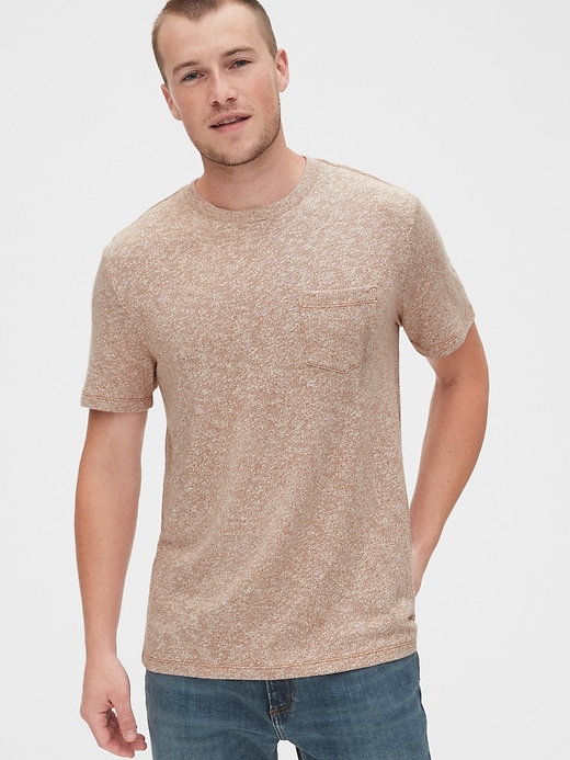 View large product image 1 of 1. Marled Pocket T-Shirt
