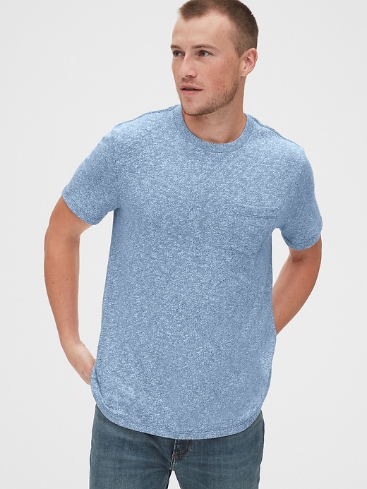View large product image 1 of 1. Marled Pocket T-Shirt